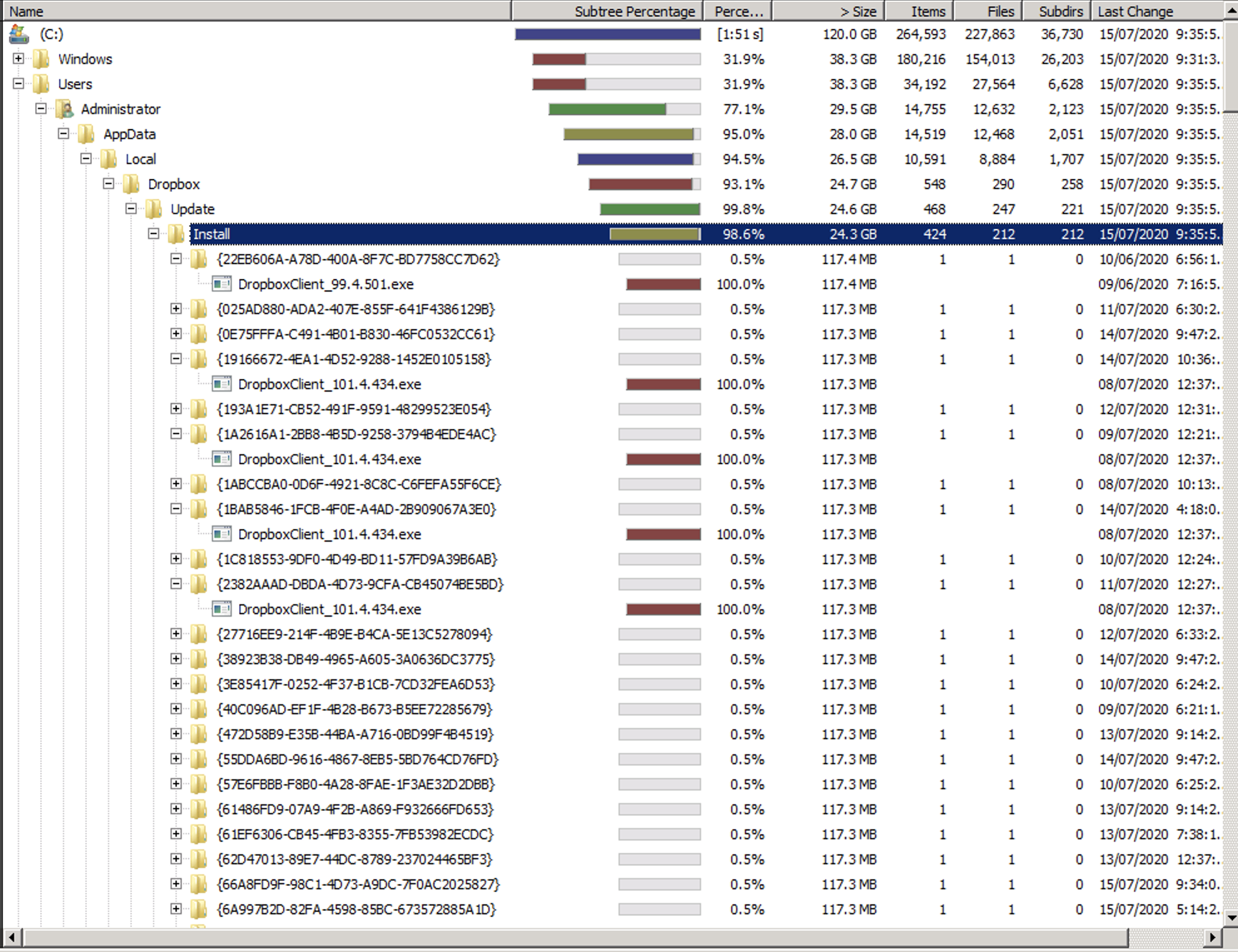 My Appdata Folder Is More Than 24 Gb What Gives Dropbox Community