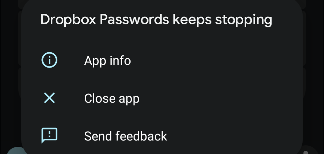 Dropbox Passwords