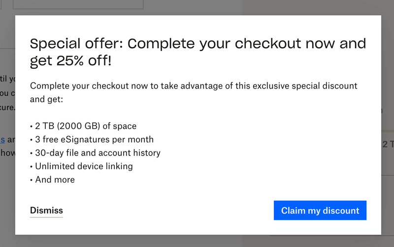 Dropbox store plus coupon