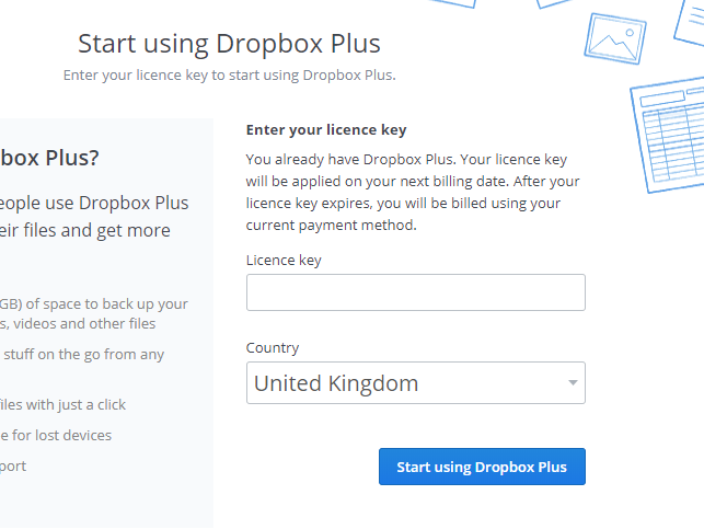 dropbox plus uk