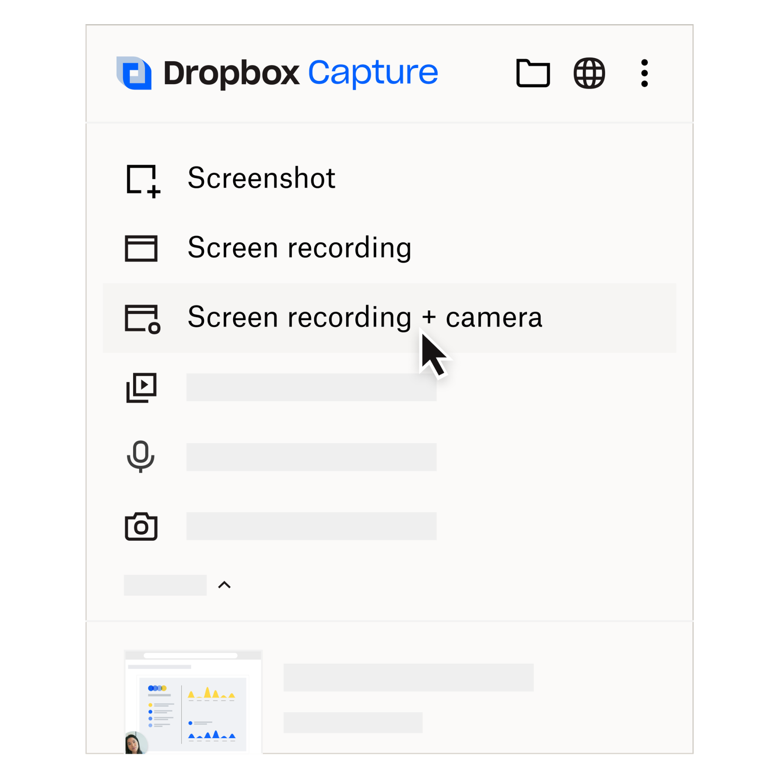 Screen record with Capture