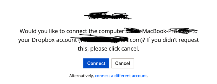 I click "connect"