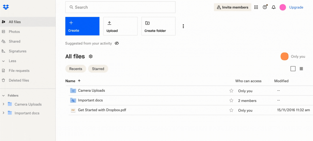 Importing contacts from Google