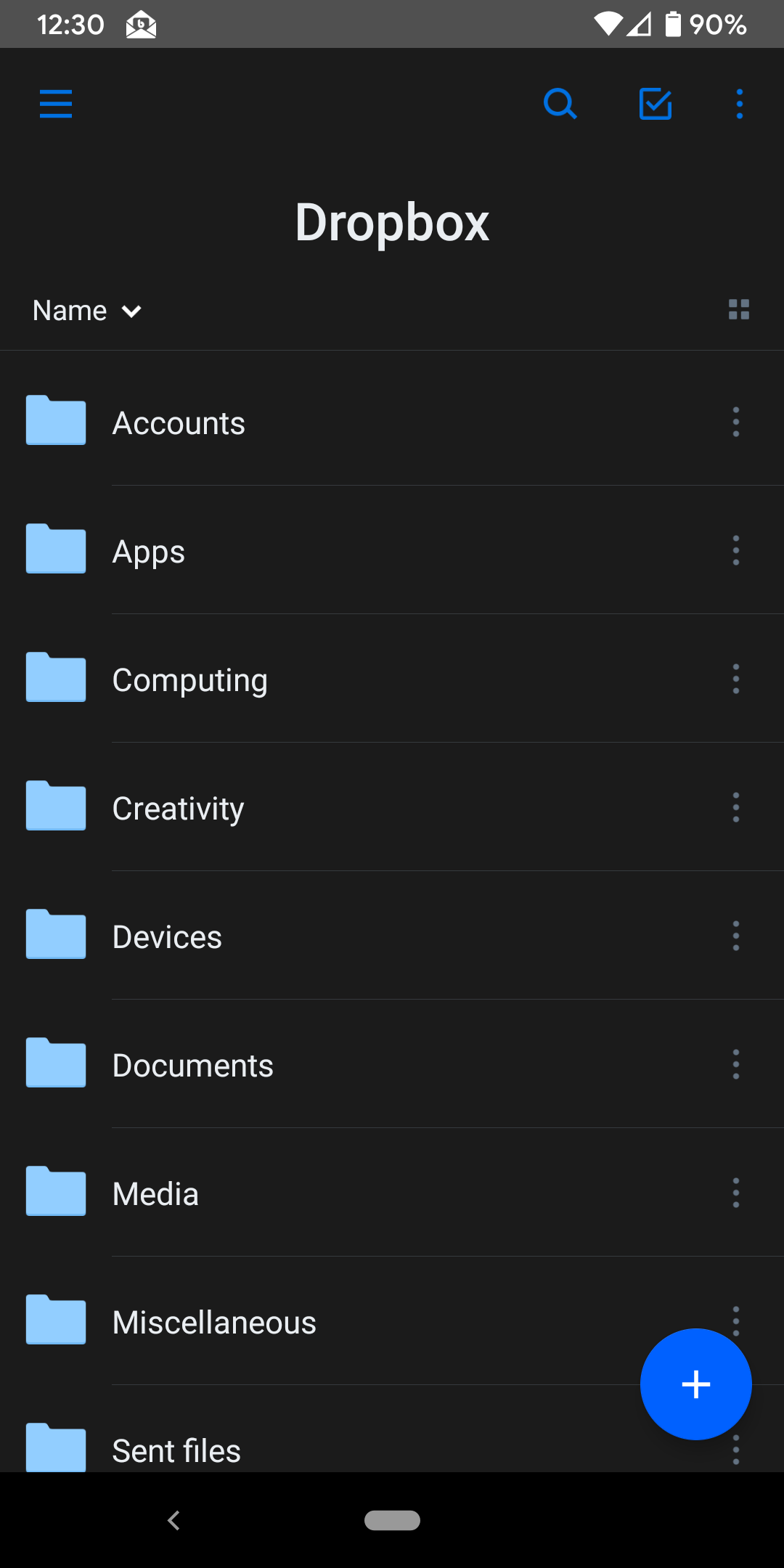 Dropbox Android 10 Dark Theme.png